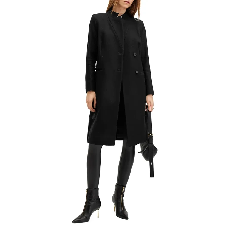 Allsaints Sidney Wool Cashmere Blend Tailored Coat