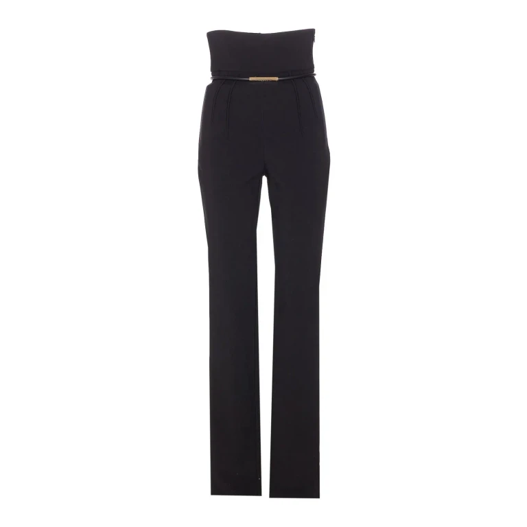 Elisabetta Franchi Pantalons Décontractés - Noir