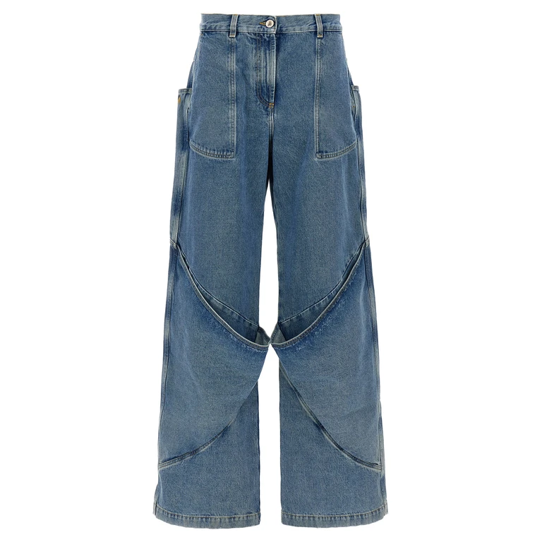 The Attico Blue Cotton Jeans Denim Clothing - Women