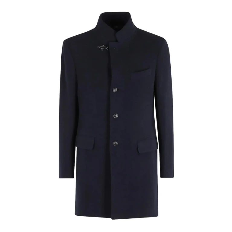 Fay Manteau Au Genou - Bleu