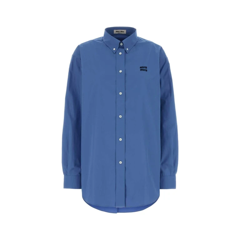 Miu Miu Logo-embroidered Front-pockets Shirt