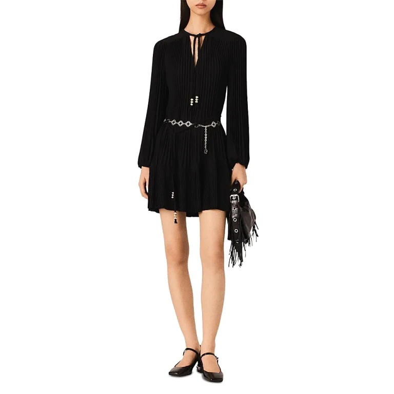 Maje Short Pleated Dress