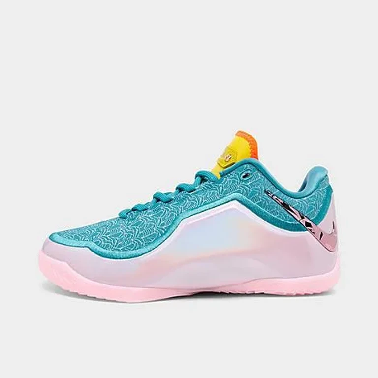 Nike Big Kids LeBron 23 Basketball Shoes in Smokey Blue/Multi-Color/Lightning Size: 1.0
