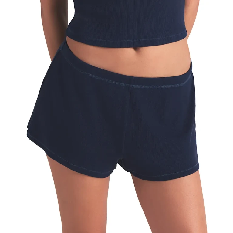Skims Cotton Stretch Rib Loose Shorts