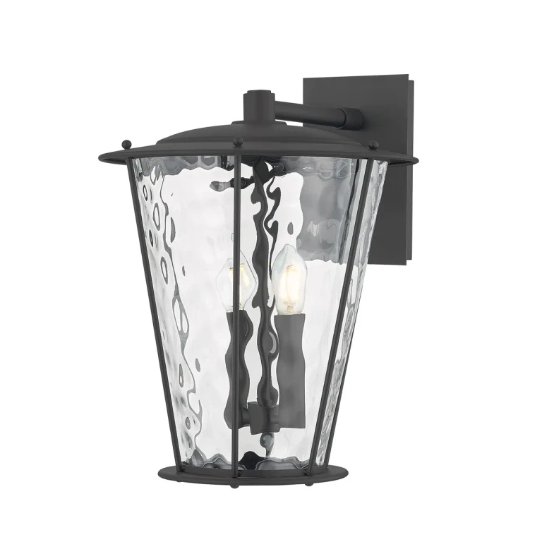 Texture Black Wall Sconce from the Jantzen Collection