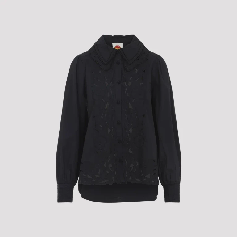 FARM RIO - Farm Rio Ebroidered Long Sleeve Shirt