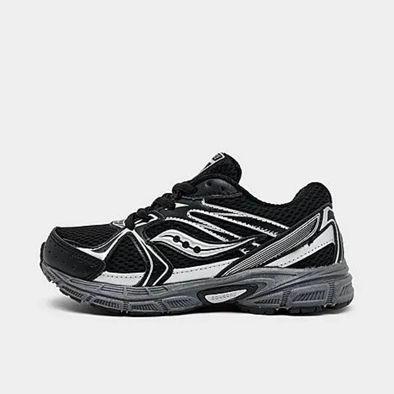 Saucony Little Kids Ride Millennium Casual Shoes in Black/Metallic Size: 1.0