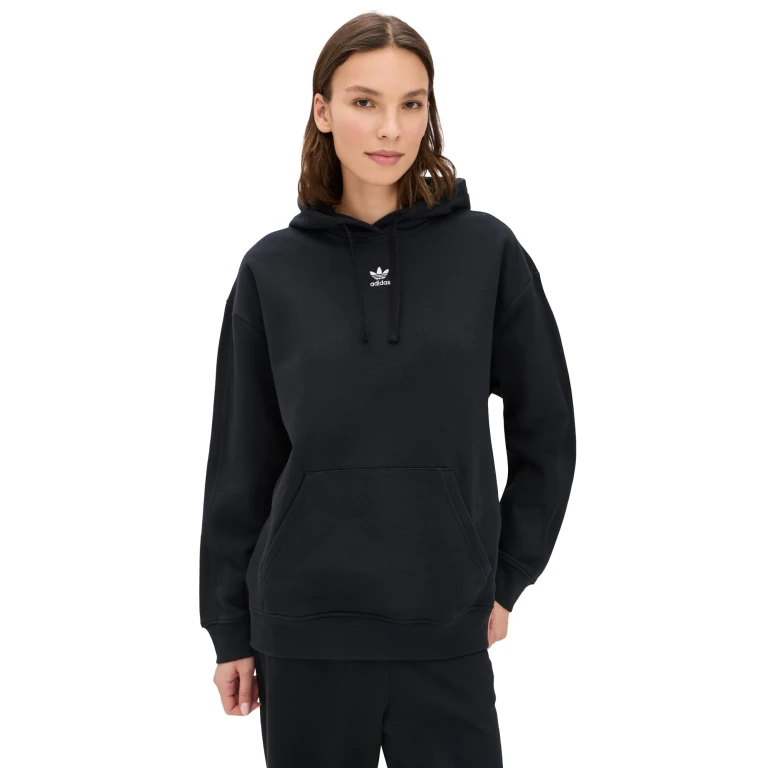 adidas Essentials Oversized Fleece Hoodie Black XL