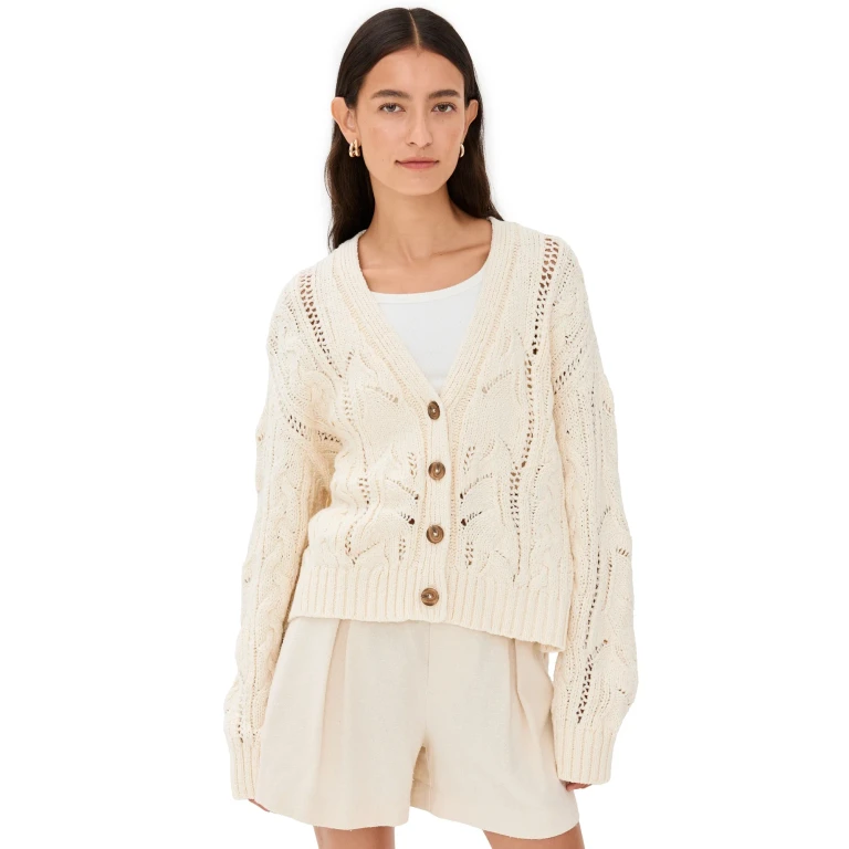 Jenni Kayne Audrey Cardigan Cream L