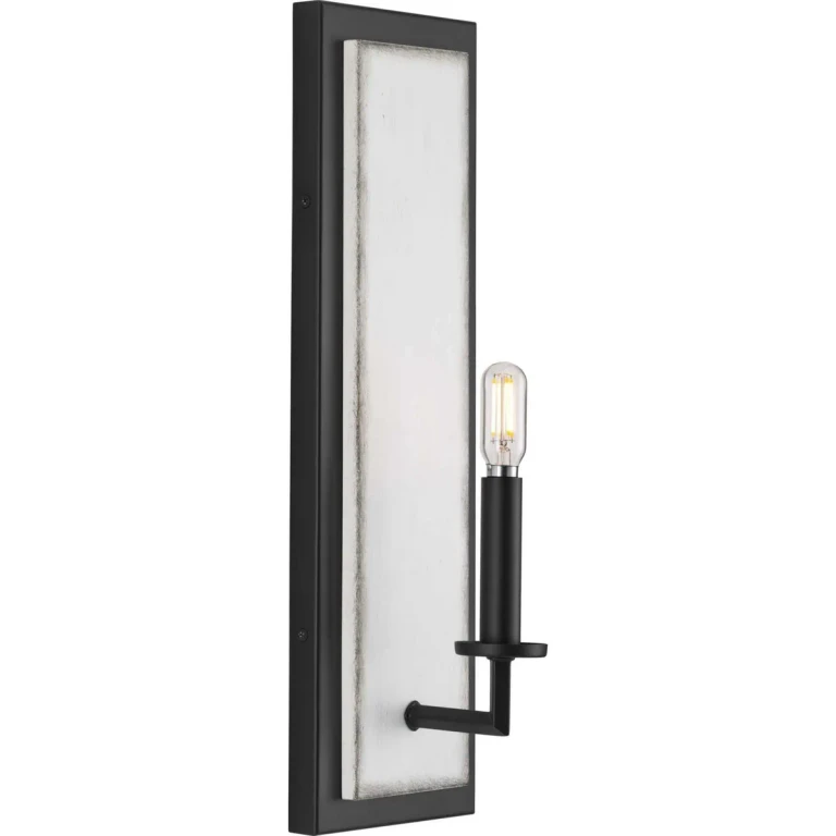 Matte Black One Light Wall Bracket from the Galloway Collection