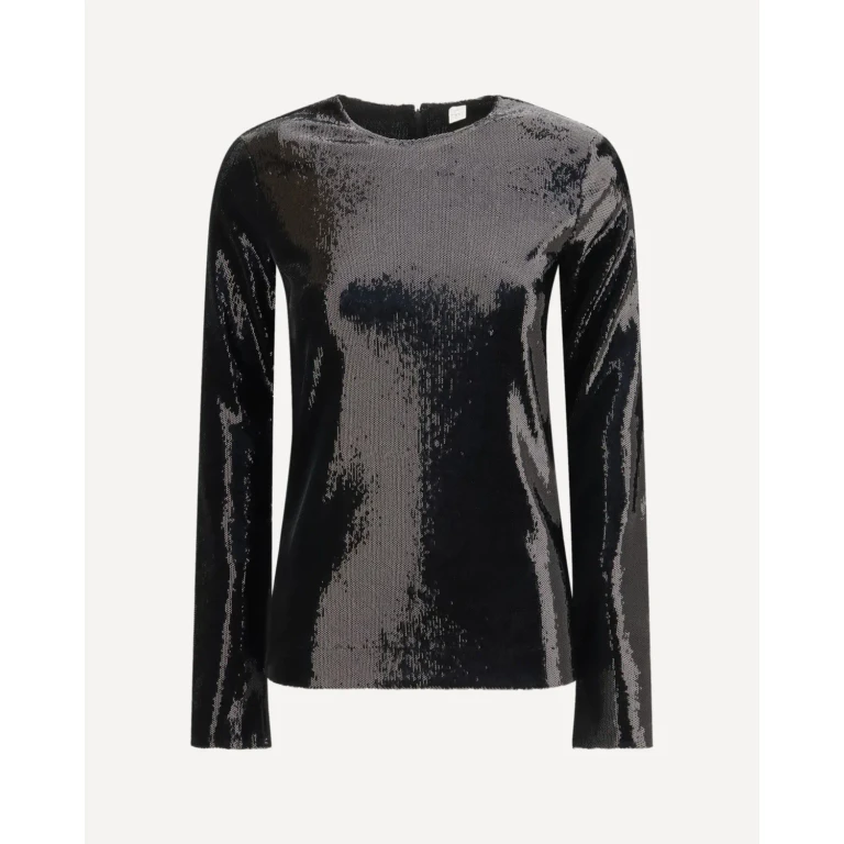 TOTEME Long-sleeved sequin Top Female L