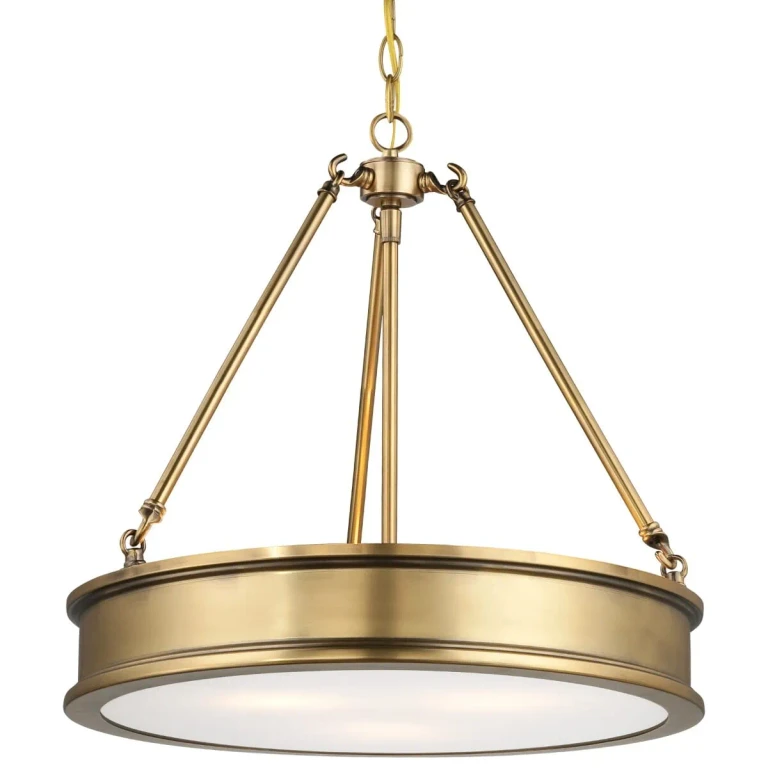 Harbour Point 3-Light Pendant Light in Liberty Gold