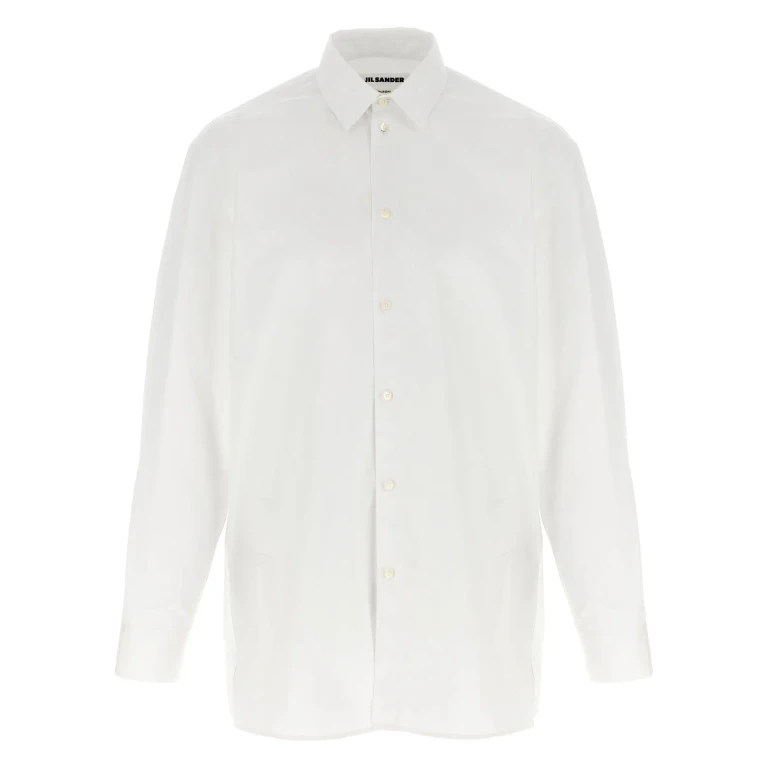 Jil Sander Herrenhemd Blau