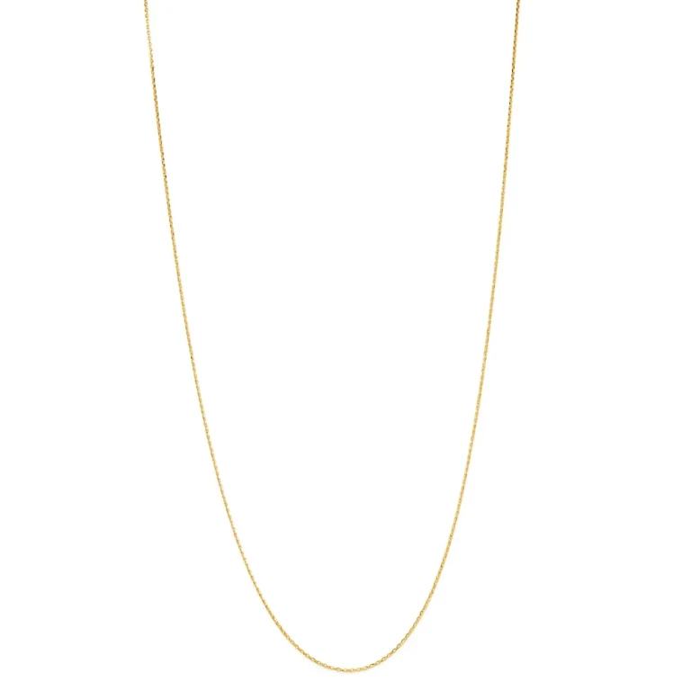 Mirror Cable Link Chain Necklace in 14K Yellow Gold, 20