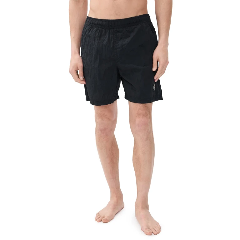 Stone Island Nylon Metal Badeshorts 5.5 Navy
