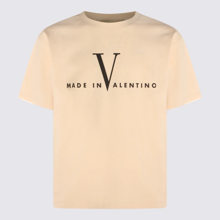 Valentino T-shirts and Polos Burro _100 % Co - Men