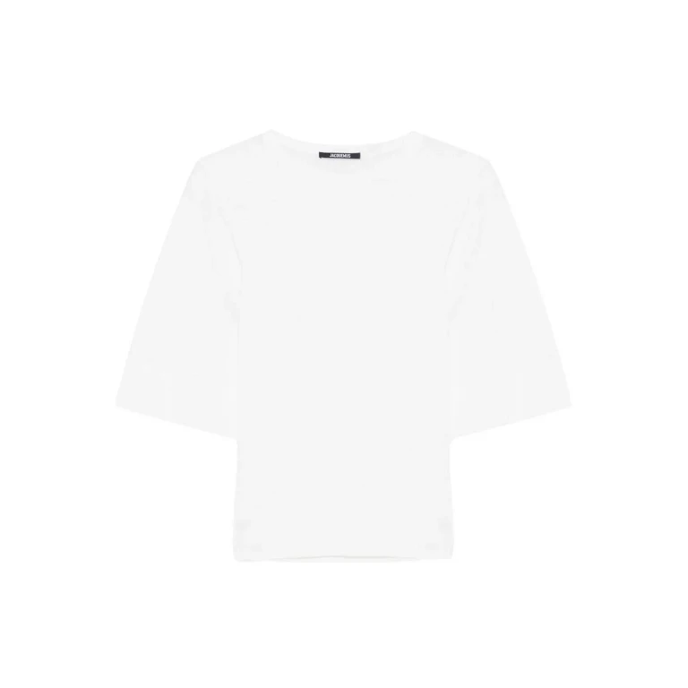 Jacquemus Pull Col Rond - Blanc