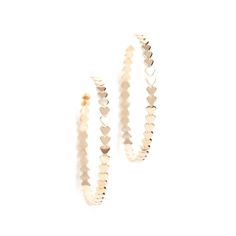 Jennifer Zeuner Jewelry Drea Hoop Earrings Yellow Vermeil One Size