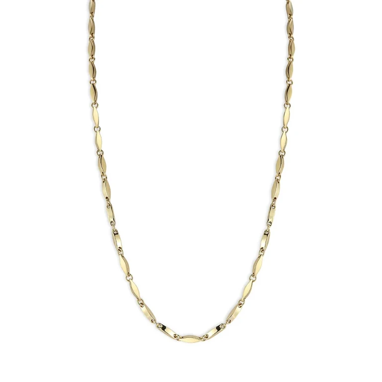 Marquise Chain Necklace in 14K Yellow Gold, 16