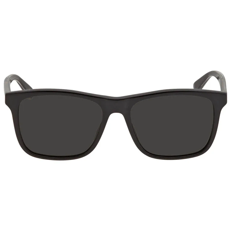 Gucci Polarized Grey Square Mens Sunglasses GG0381SN 007 57