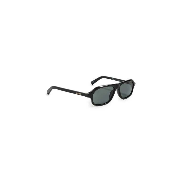 Occhiali da sole Jacquemus Bcane Nero/Oro chiaro/Grigio