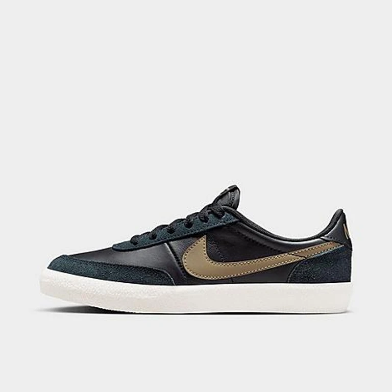 Nike Big Kids Killshot 2 Casual Shoes in Black/Ivory/Brown Kelp Size: 3.5