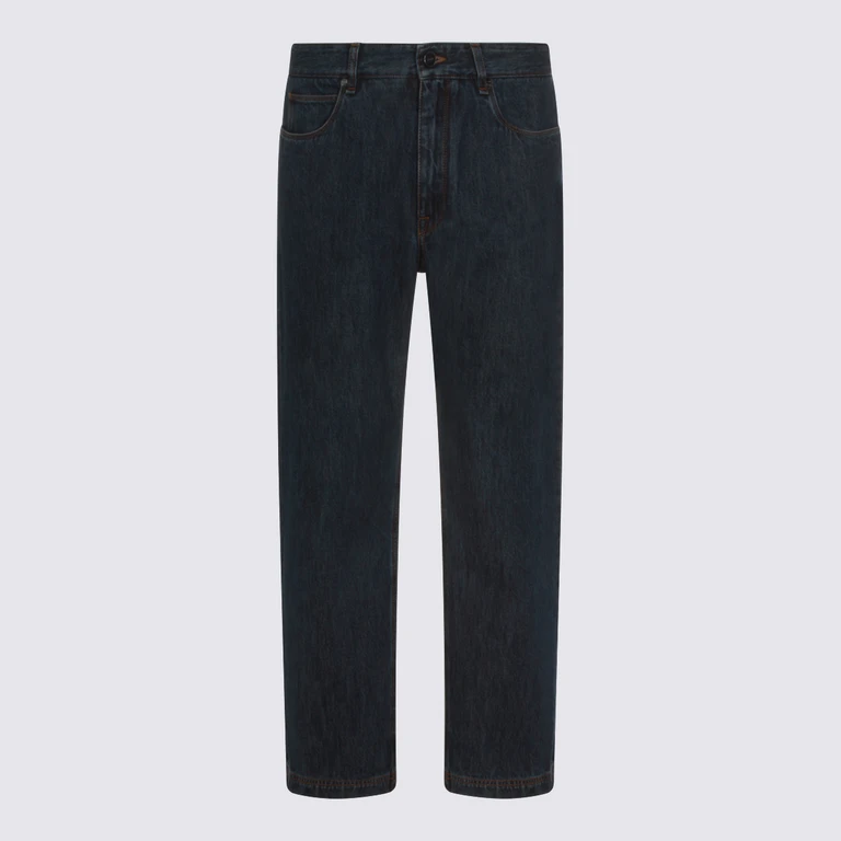 Fendi Jeans Blue _100 % Co - Men