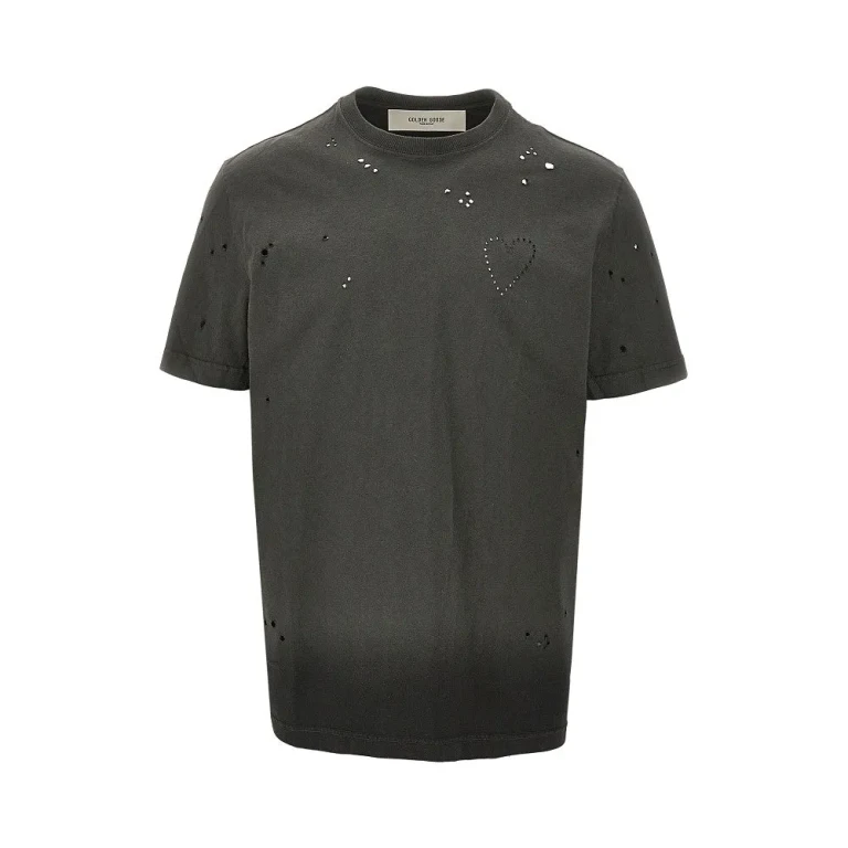 GOLDEN GOOSE Vintage effect treatment T-shirt Man S