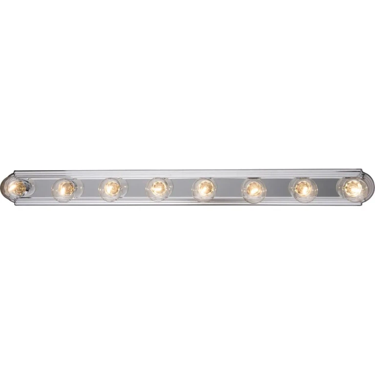Essentials 8-Light Bathroom Vanity Light in Polished Chrome