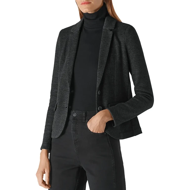 Whistles Slim Jersey Knit Blazer