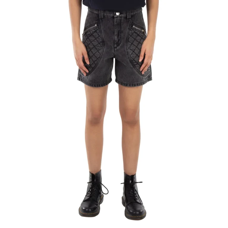 Isabel Marant Ladies Dark Grey Candice Denim Shorts