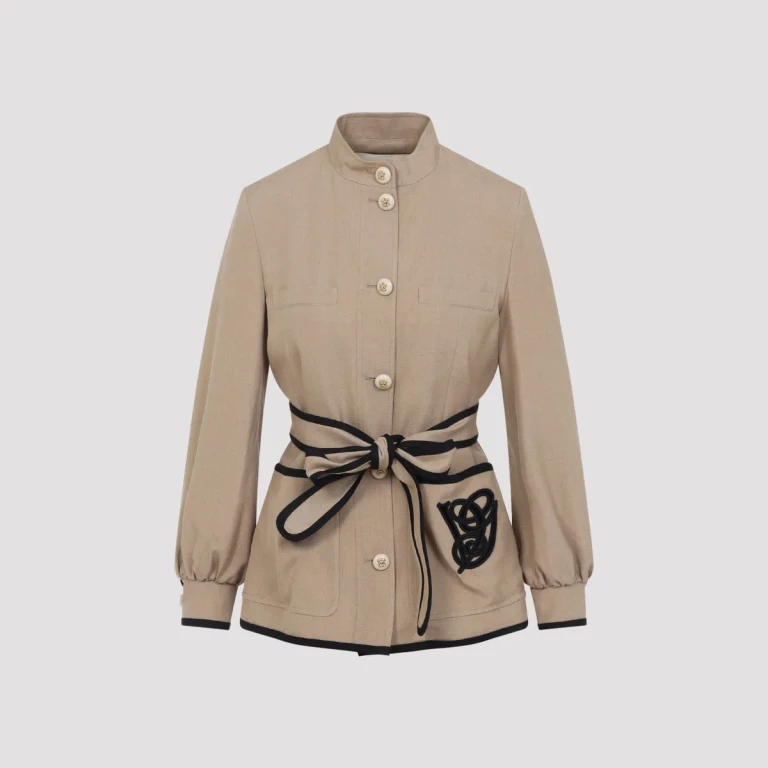 Valentino Caban Jacke mit gesticktem Logo