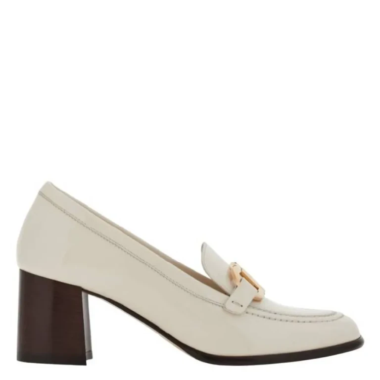 Ferragamo Heeled Loafer With Gancini Ornament