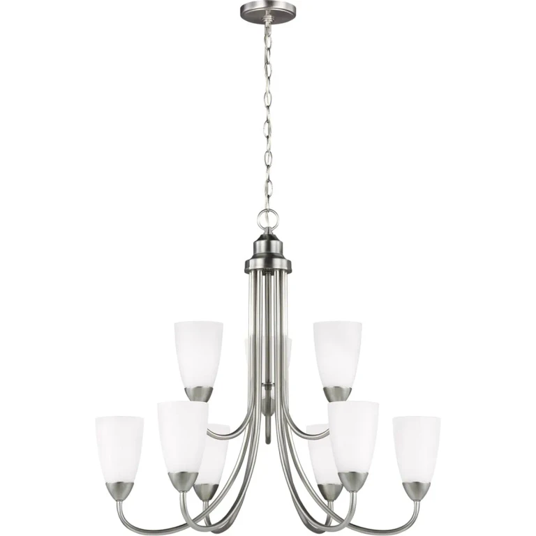Seville 9-Light Chandelier in Brushed Nickel