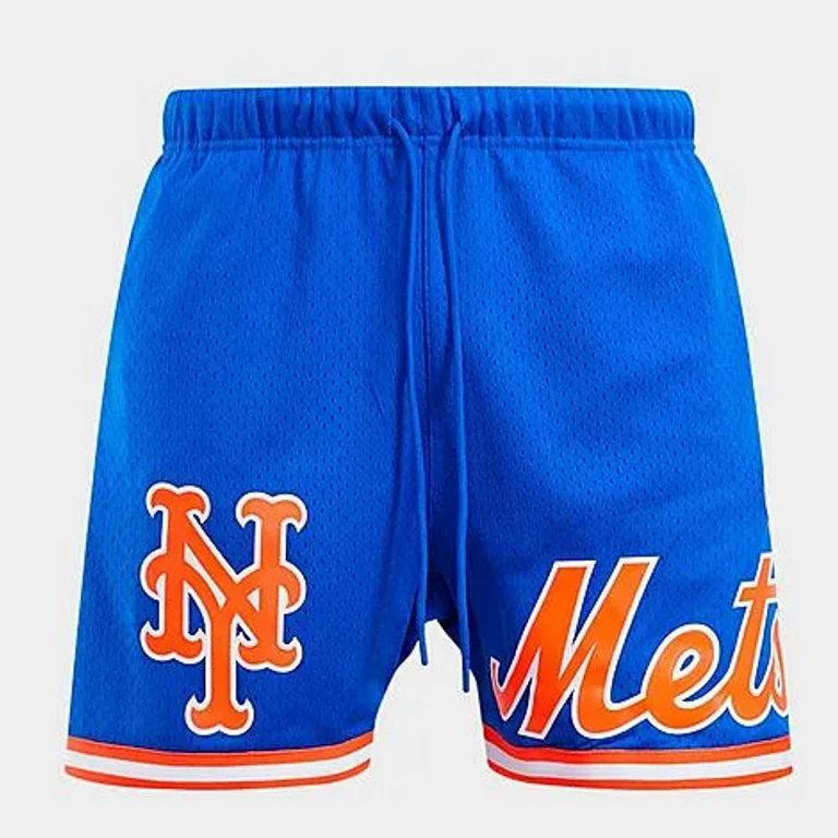 Pro Standard Men's New York Mets MLB Classic Mesh Shorts in Royal Blue Size: Small