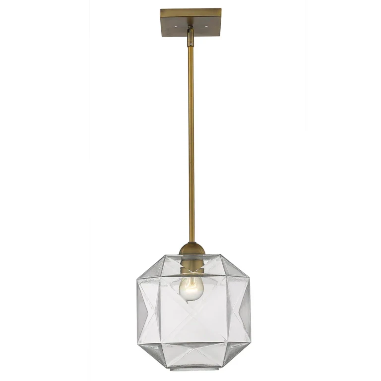 Brass One Light Pendant from the Loft Collection