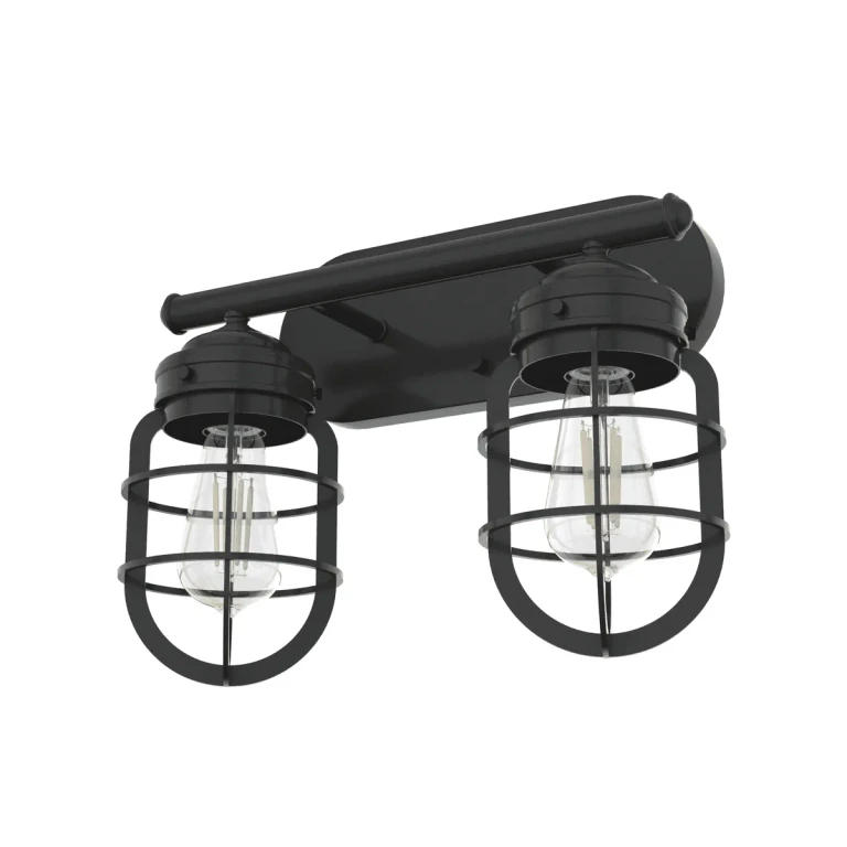 Hunter Starklake 2-Light Bathroom Vanity Light in Noble Bronze