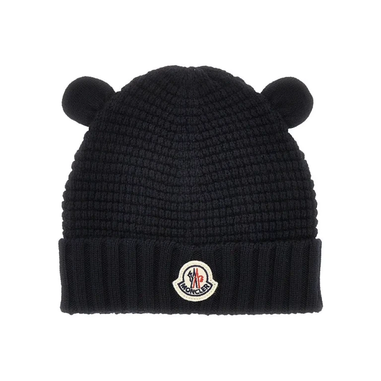 MONCLER Wool beanie hat with ears Kids XS