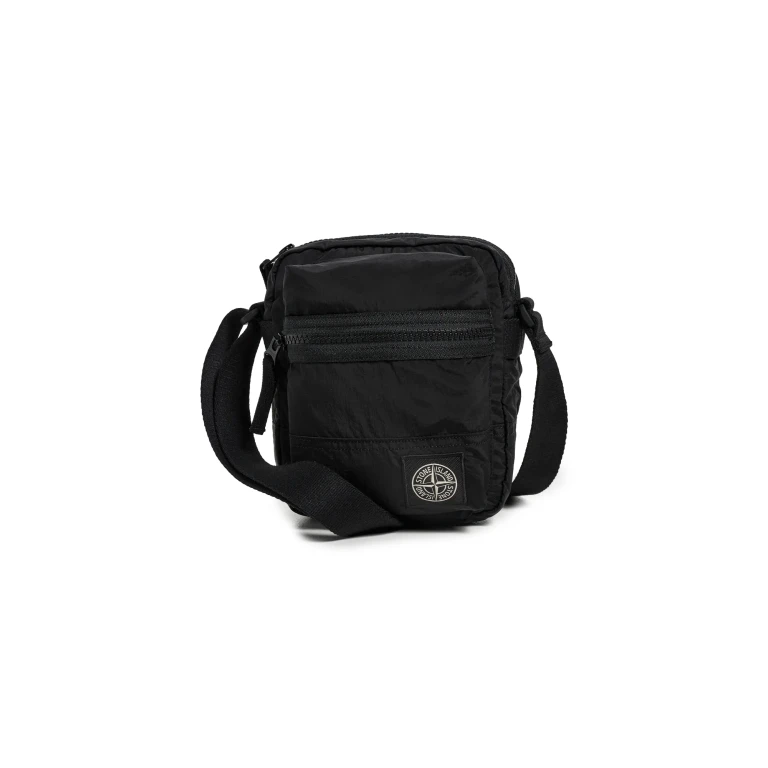 Borsa a tracolla Stone Island in nylon nero