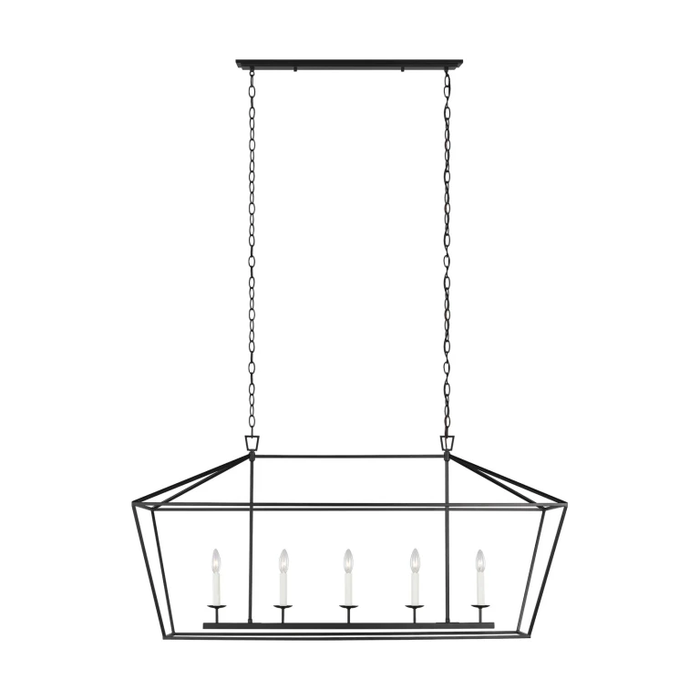 Dianna 5-Light Transitional Chandelier in Midnight Black