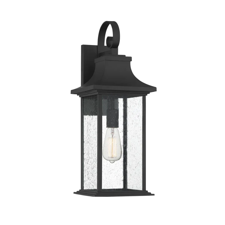 Savoy House Hancock Outdoor Wall Lantern in Matte Black - 5-451-BK
