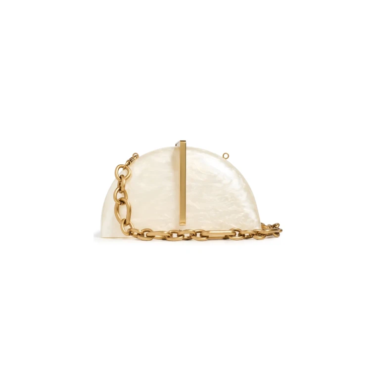 Cult Gaia Laguna Clutch Ivory One Size