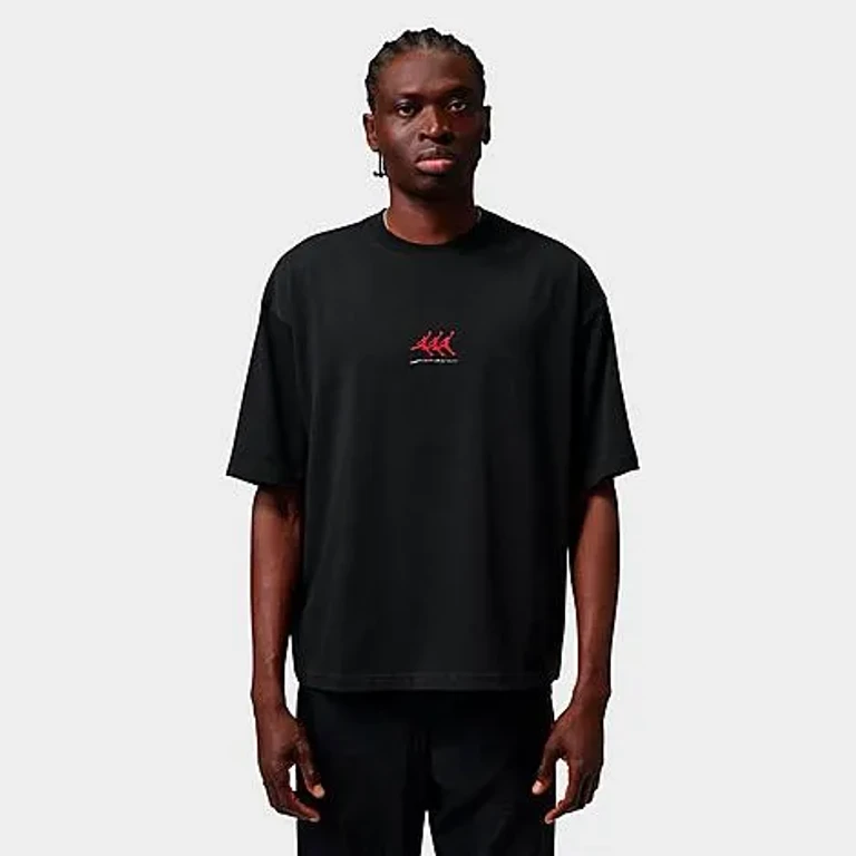 Nike Men's Jordan Flight Graphic Oversized T-Shirt in Black Size: XS