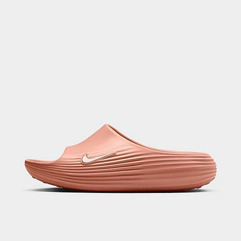 Nike Women's ReactX Rejuven8 Slide Sandals in Rose Gold/Rose Gold/Rose Gold Size: 5.0