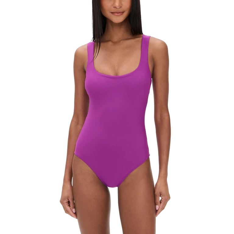 STYLEST Dreamsculpt Square Neck Swimsuit Raspberry XS