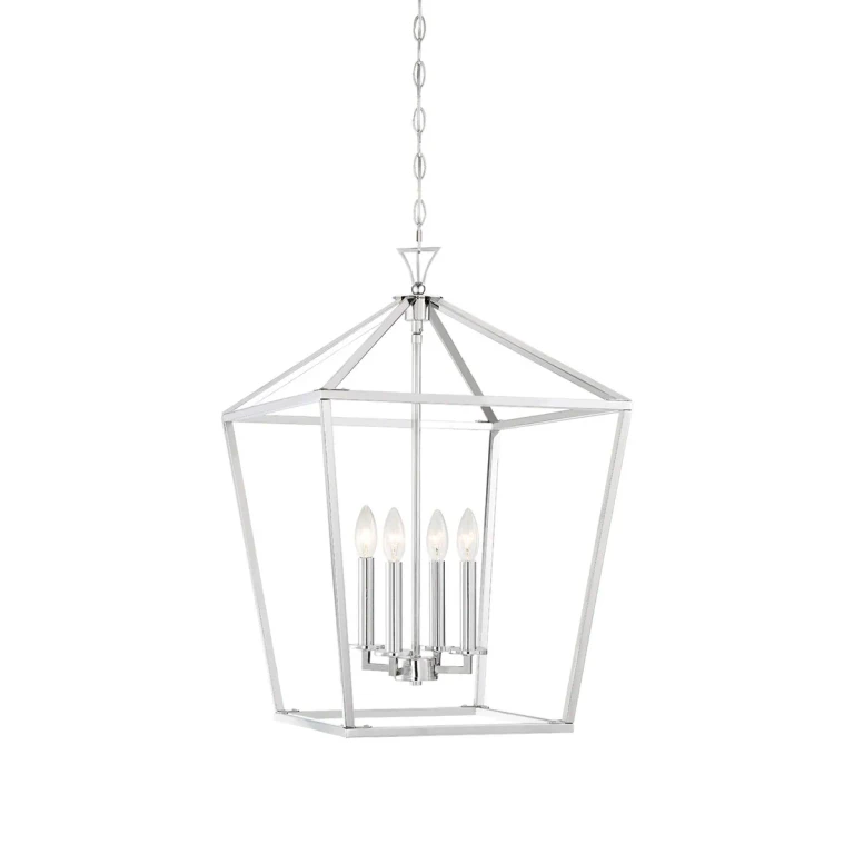Savoy House Townsend 4-Light Foyer Pendant in Polished Nickel - 3-321-4-109