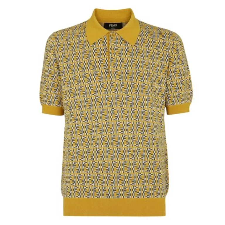 Fendi FF Labyrinth Intarsia Polo Shirt