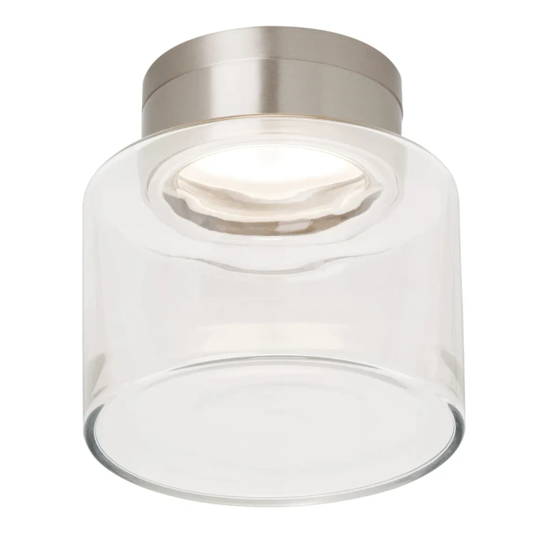 Satin Nickel LED Flush Mount from the Casen Collection
