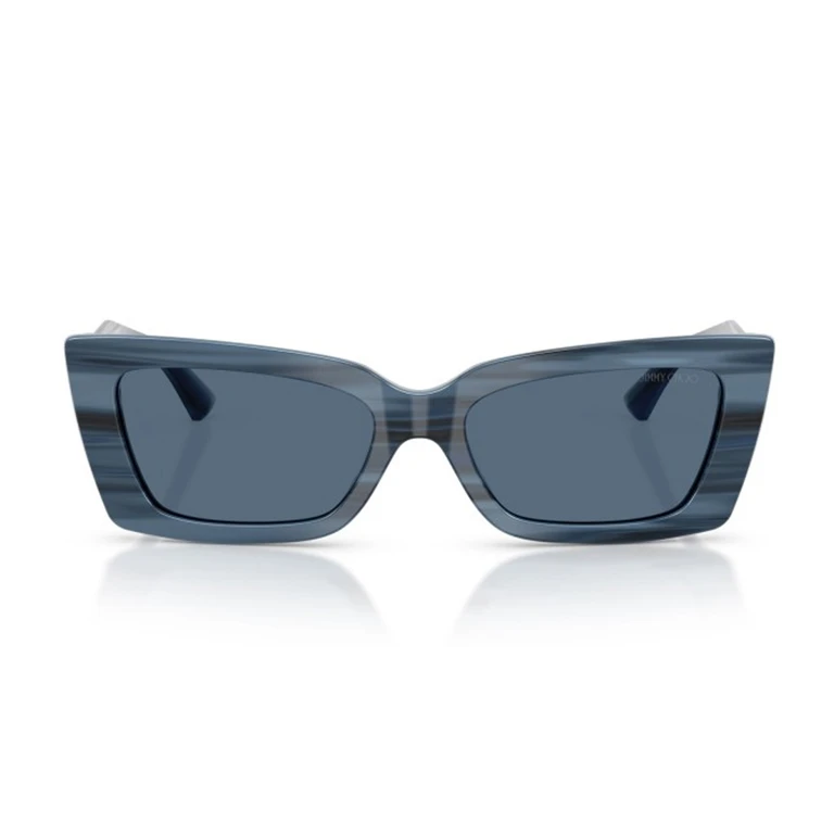 Jimmy Choo 5037BU 507280 Blu Navy Striato Acetate Occhiali Da Sole - Women