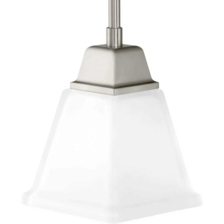 Brushed Nickel One Light Mini-Pendant from the Clifton Heights Collection